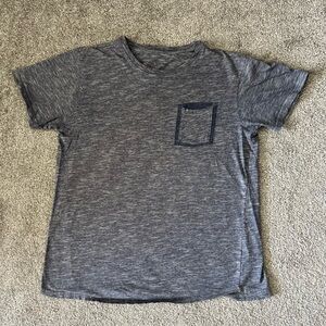 Sunday work clothes shirt mens large blue front pocket tee casual basic capsule‎